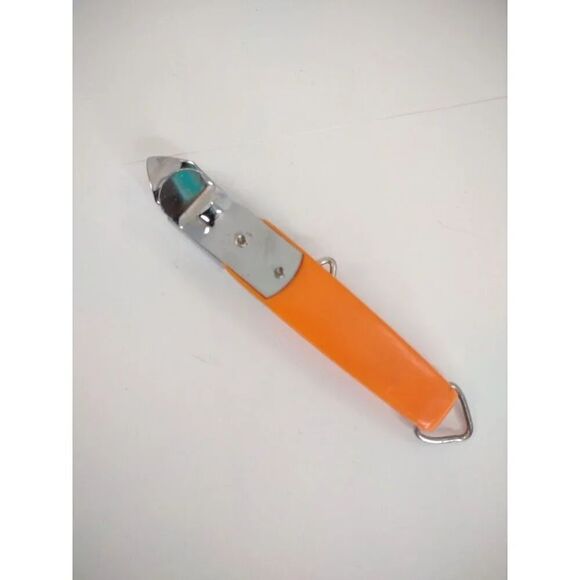 Vintage Ekco Bottle Opener Retractable Corkscrew Wine Opener- Orange Made in USA - Picture 11 of 12